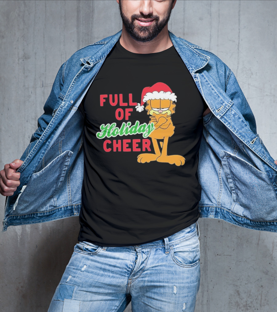 Garfield Full Of Holiday Cheer Ripple Junction T-Shirt