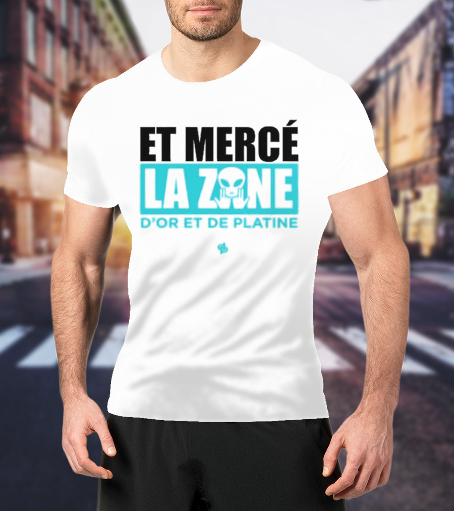 Et Mercé La Zone D'or Et De Platine Alien T-Shirt