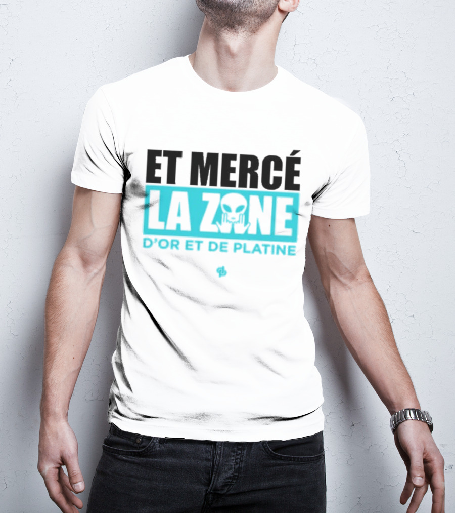 Et Mercé La Zone D'or Et De Platine Alien T-Shirt