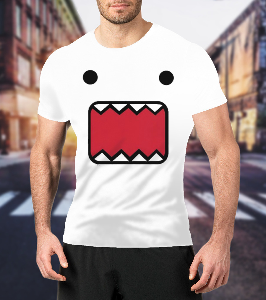 Mamono World Nostalgia Domo Kun Face T-Shirt