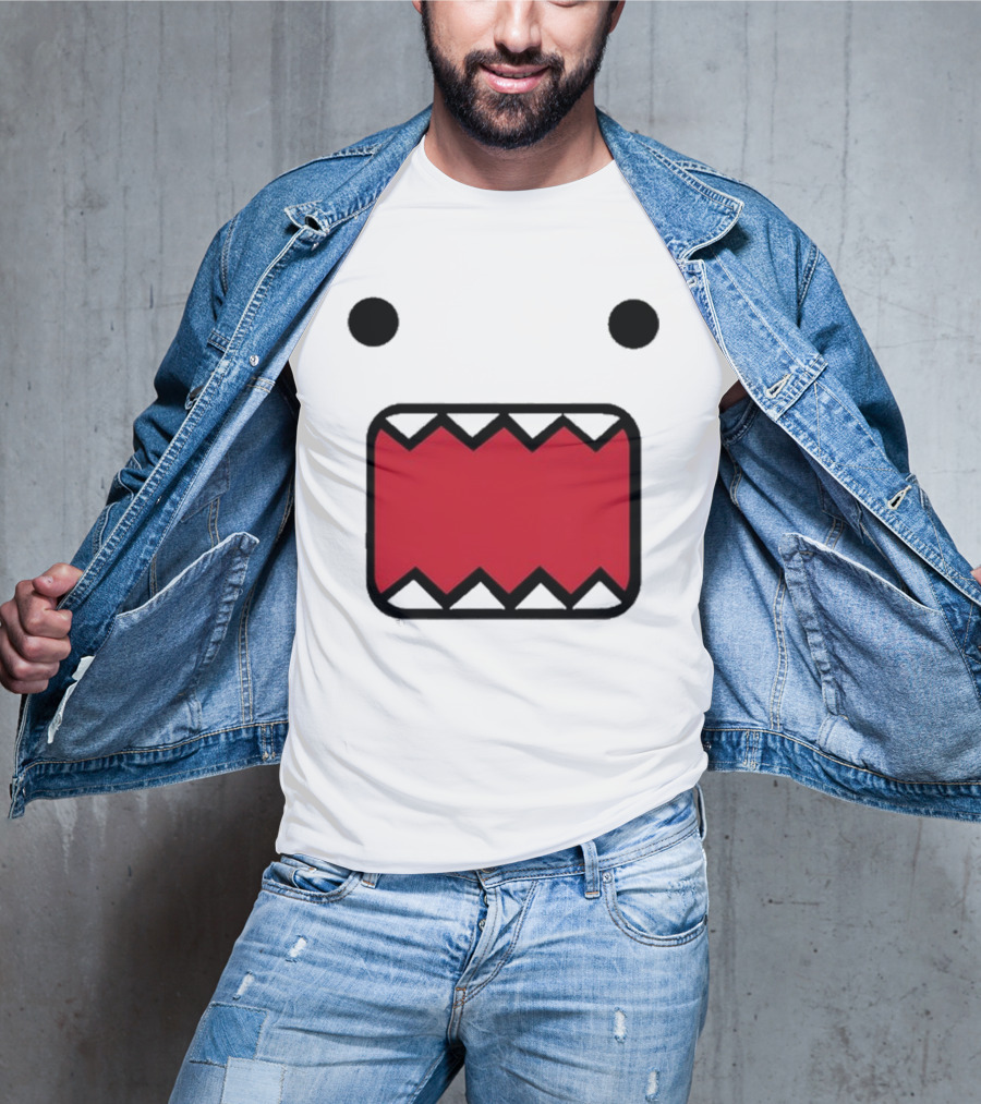 Mamono World Nostalgia Domo Kun Face T-Shirt