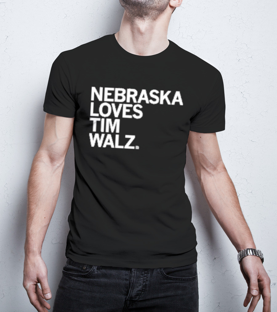 NEBRASKA LOVES TIM WALZ T-Shirt