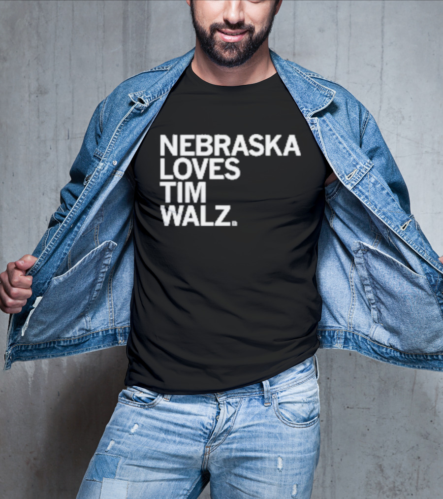 NEBRASKA LOVES TIM WALZ T-Shirt