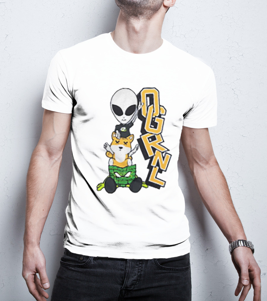 Rich And Lonely Alien With Bear OGRNL X Optic T-Shirt