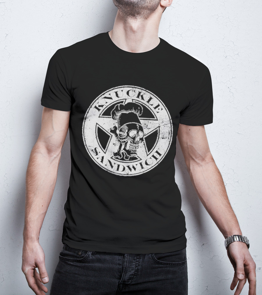 Guy Fieri Knuckle Sandwich Skull T-Shirt