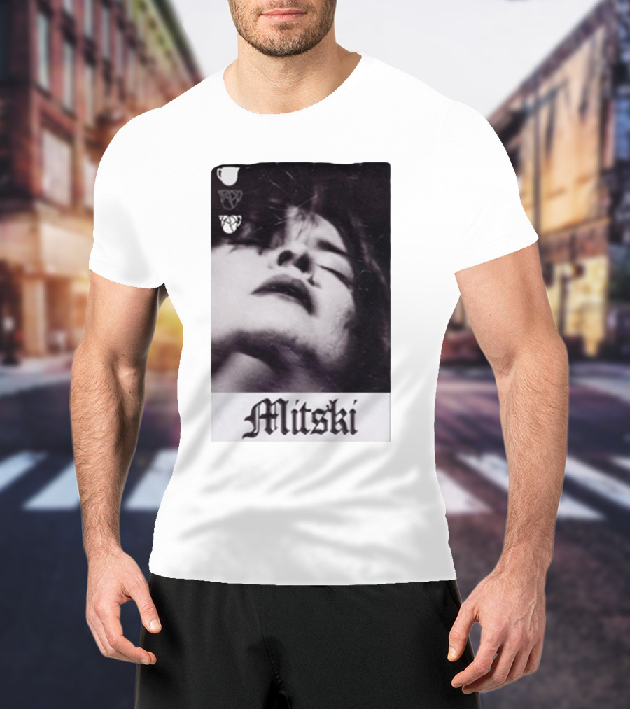 Mitski Gothic Black And White Portrait T-Shirt