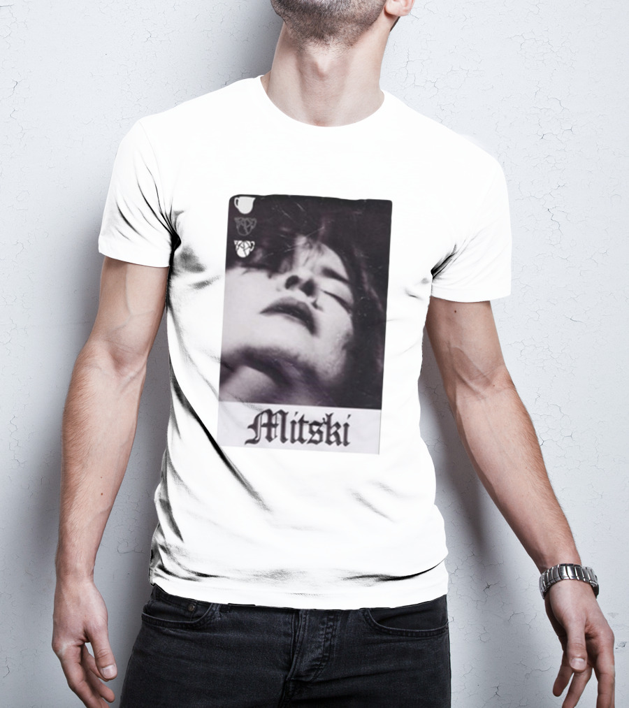 Mitski Gothic Black And White Portrait T-Shirt