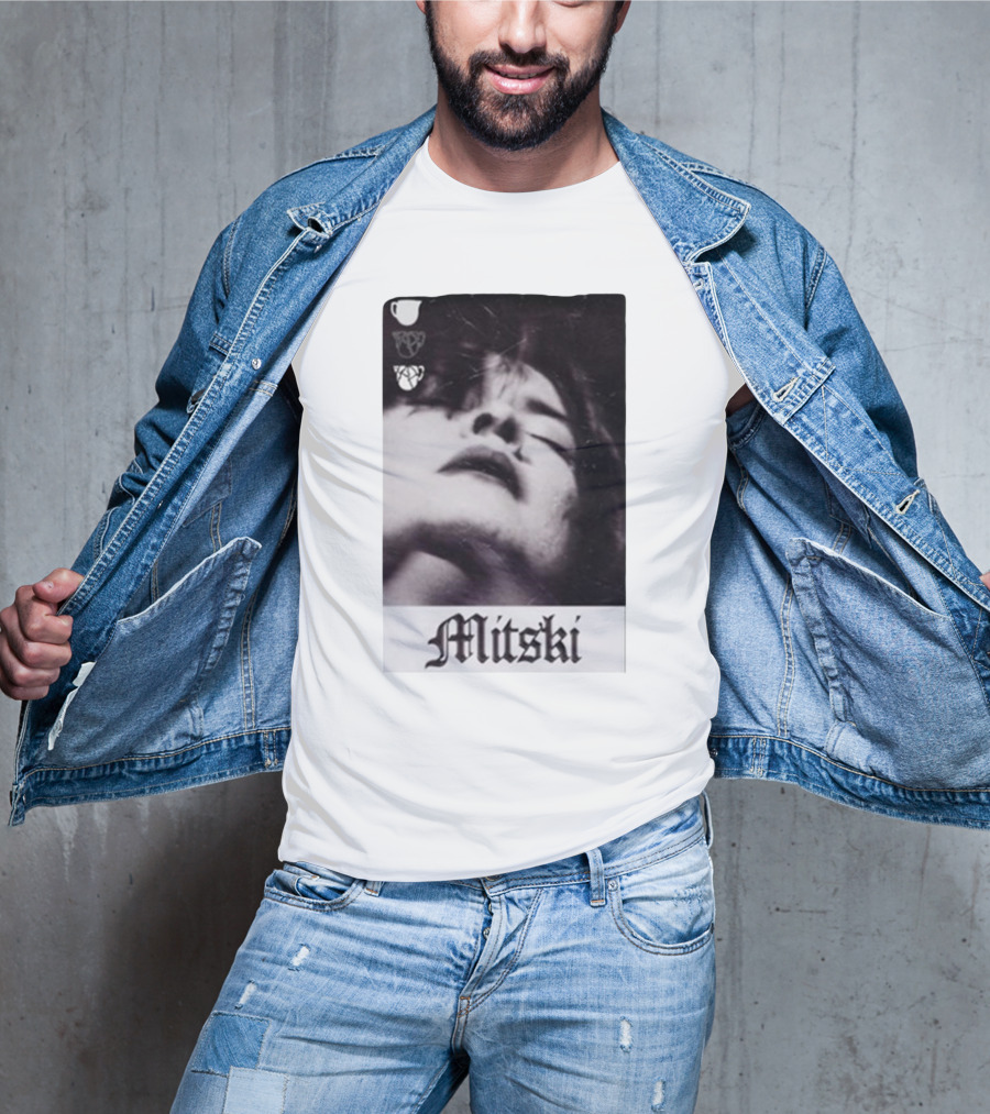 Mitski Gothic Black And White Portrait T-Shirt