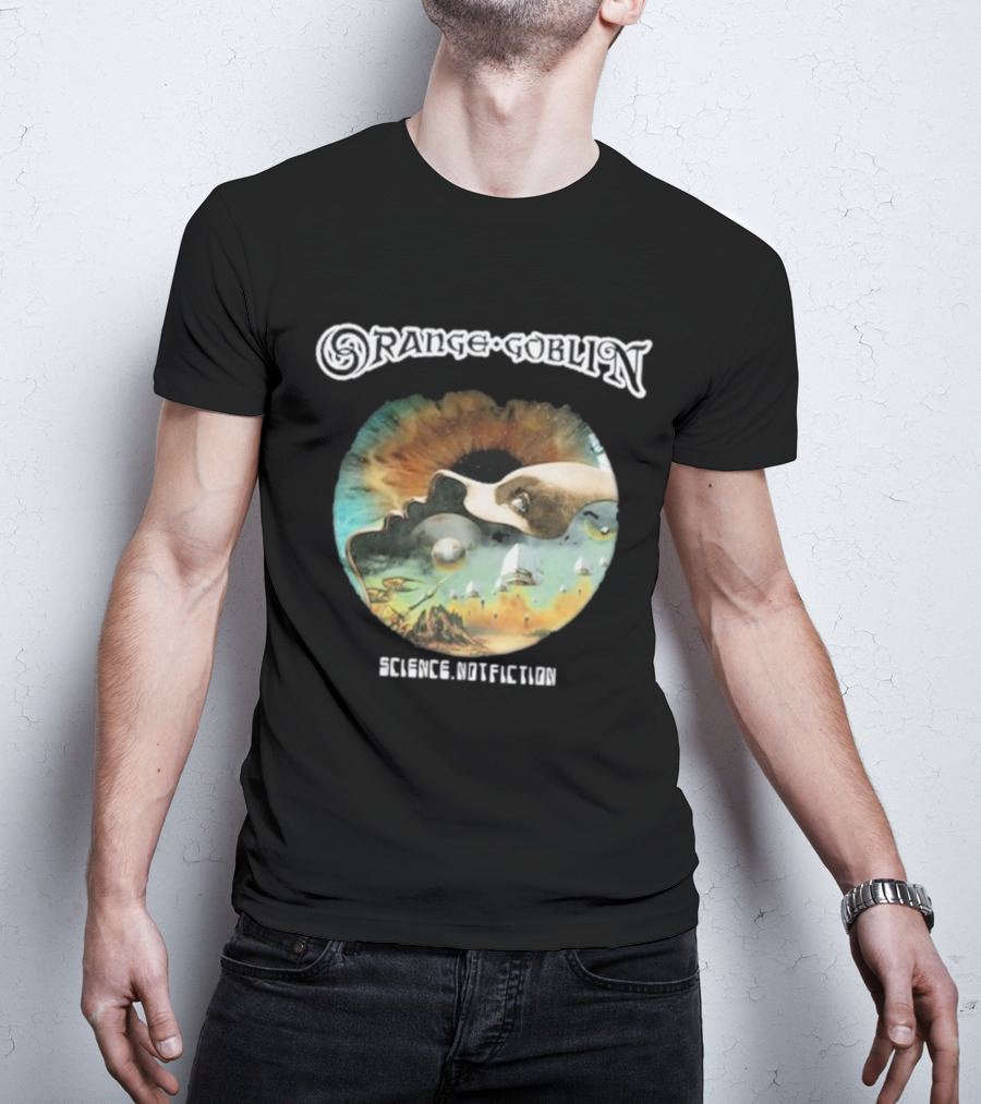 Orange Goblin Science Not Fiction Psychedelic Space Exploration T-Shirt