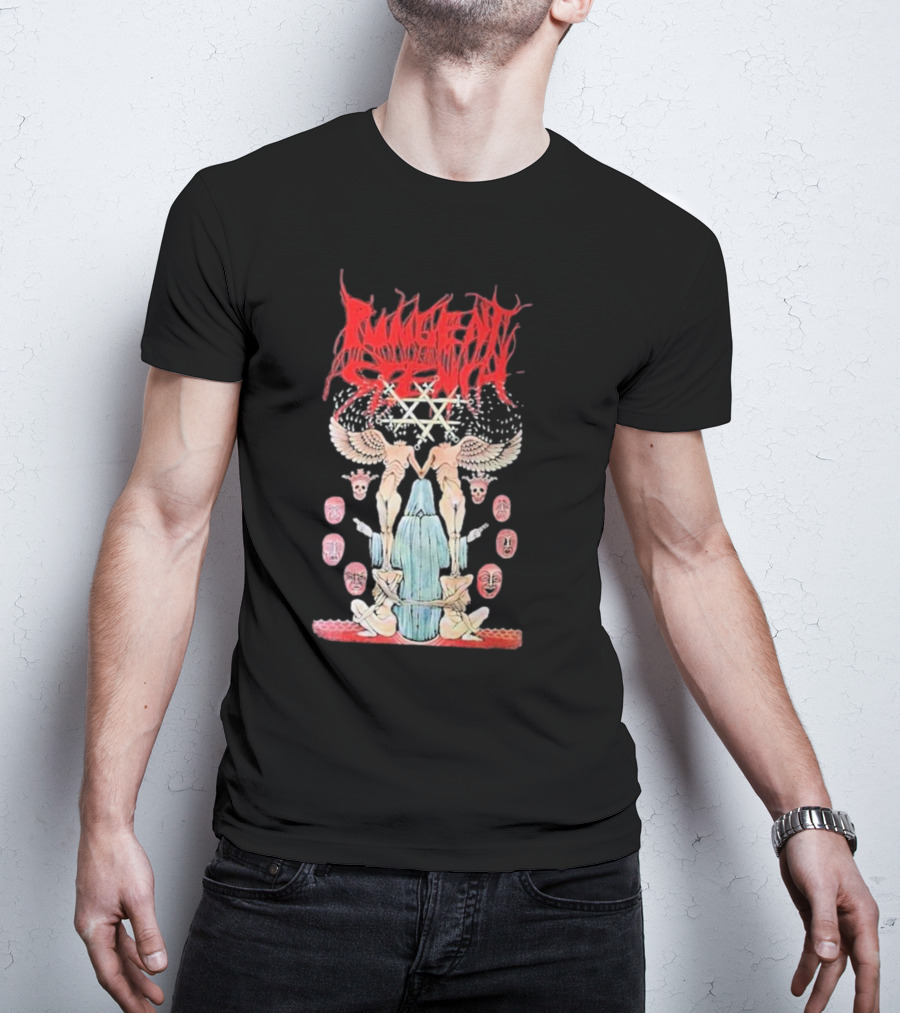 Pungent Stench Smut Kingdom Faces Angelic Figures And Mask Icons T-Shirt
