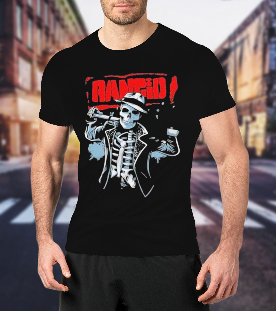 Rancid Bo Knows Skele Tim North America Tour T-Shirt