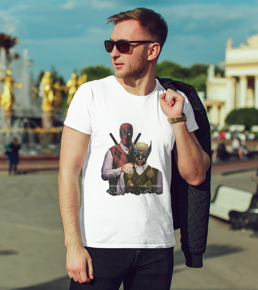 Deadpool Wolverine Ryan Reynolds Hugh Jackman Step Brothers T-Shirt