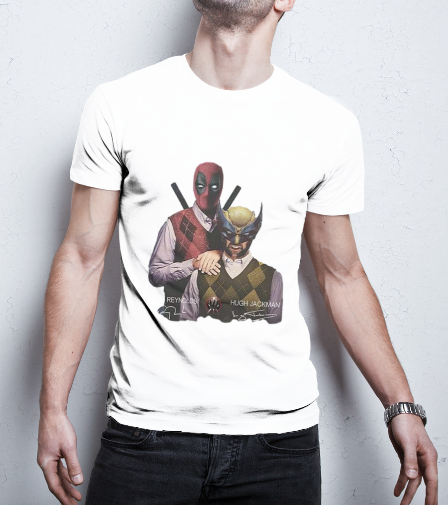 Deadpool Wolverine Ryan Reynolds Hugh Jackman Step Brothers T-Shirt