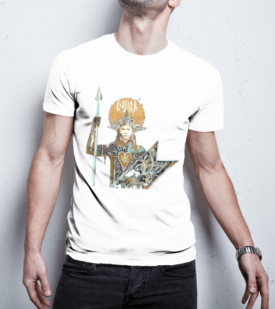 Gojira Fortitude Warrior Album Art Iconic Spear Holder T-Shirt