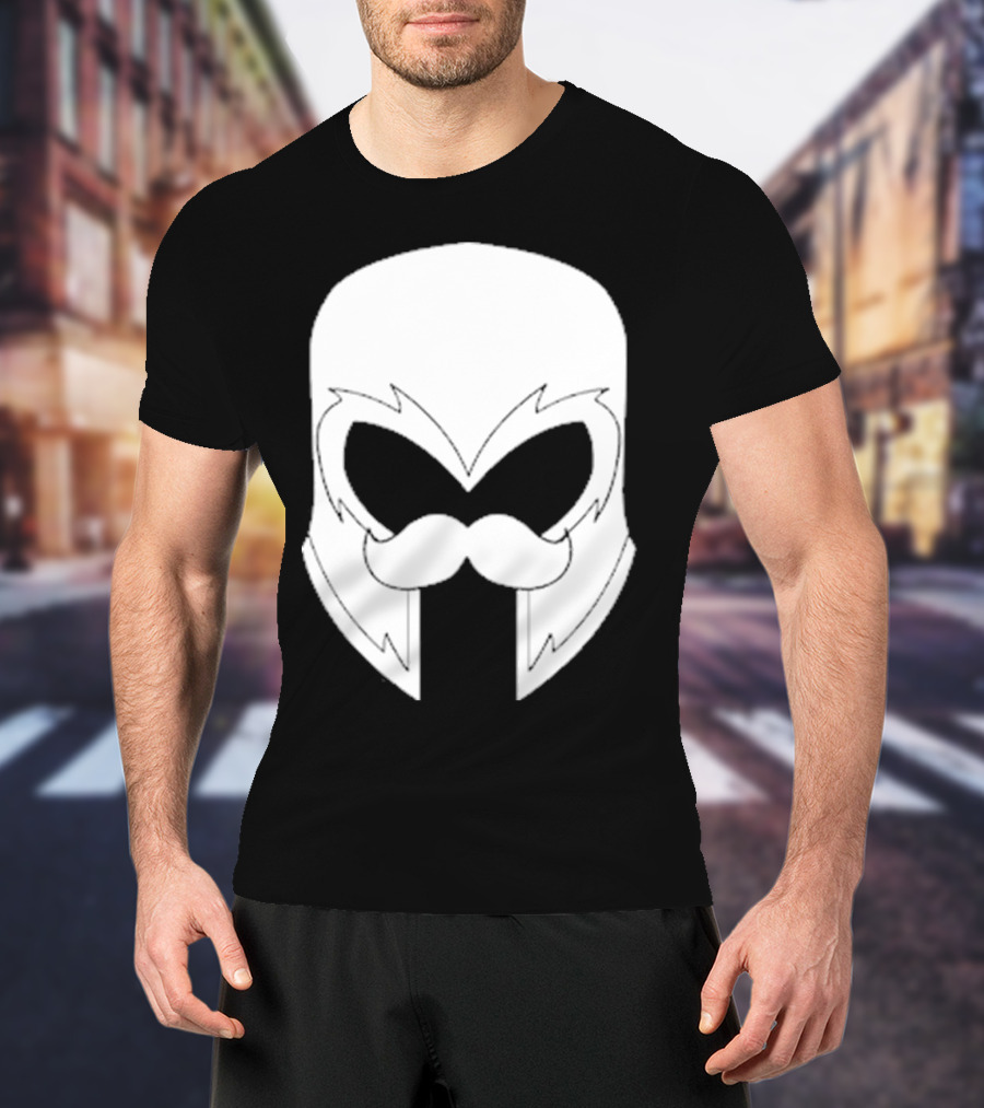 Remix’D Curleh Mustache Wolverine Mask T-Shirt