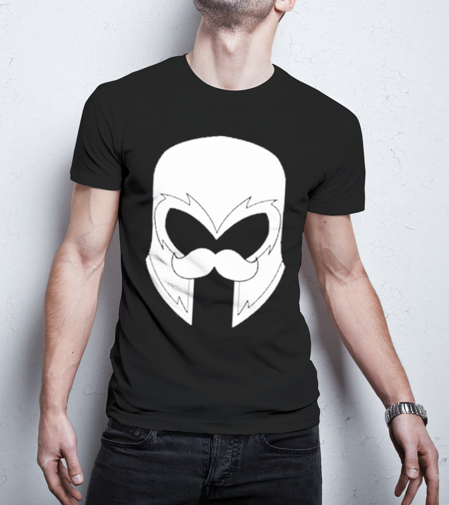 Remix’D Curleh Mustache Wolverine Mask T-Shirt