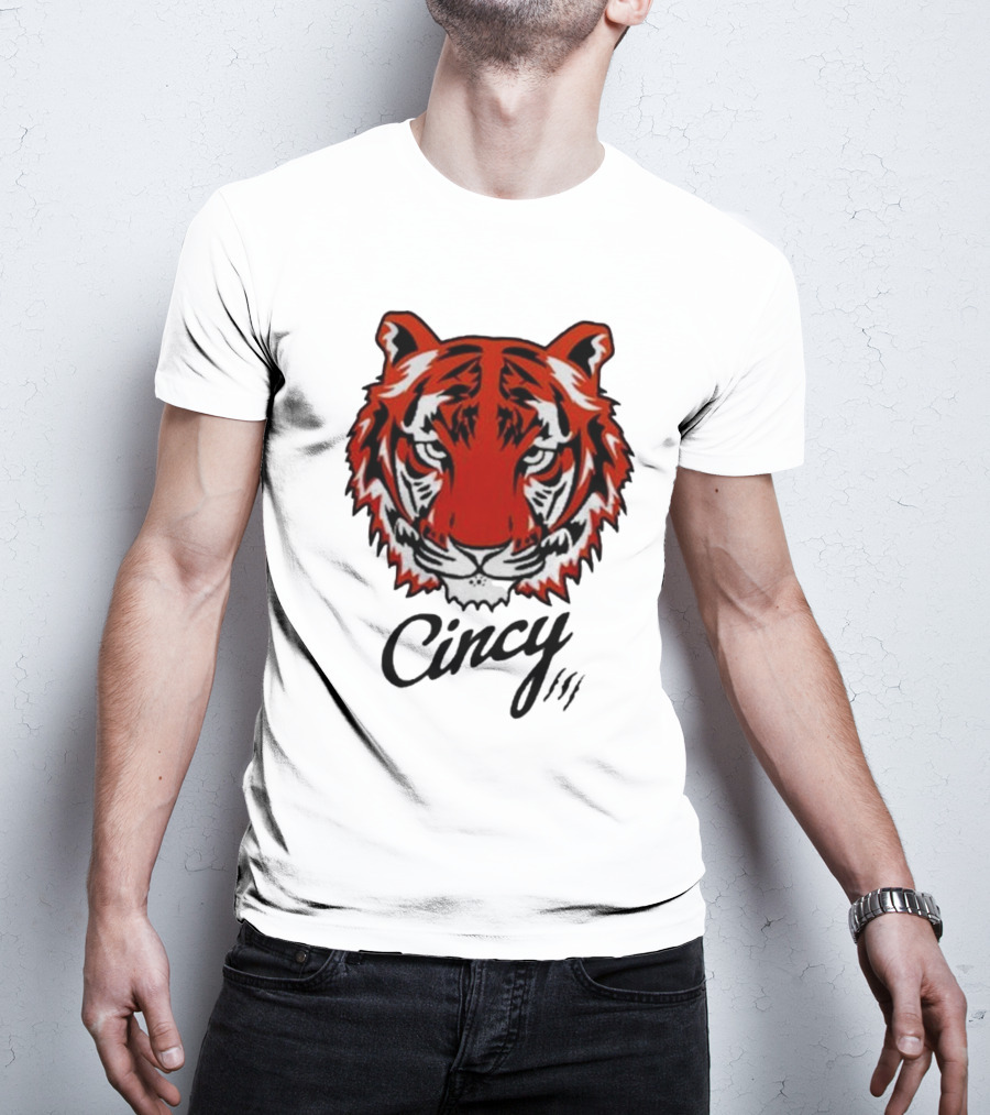 Cincinnati Bengals Cincy The Tiger Head T-Shirt