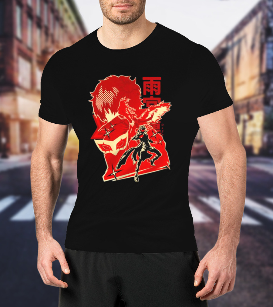 CODE NAME JOKER By Hypertwenty Persona Five Phantom Thief Art Red Japanese Text T-Shirt