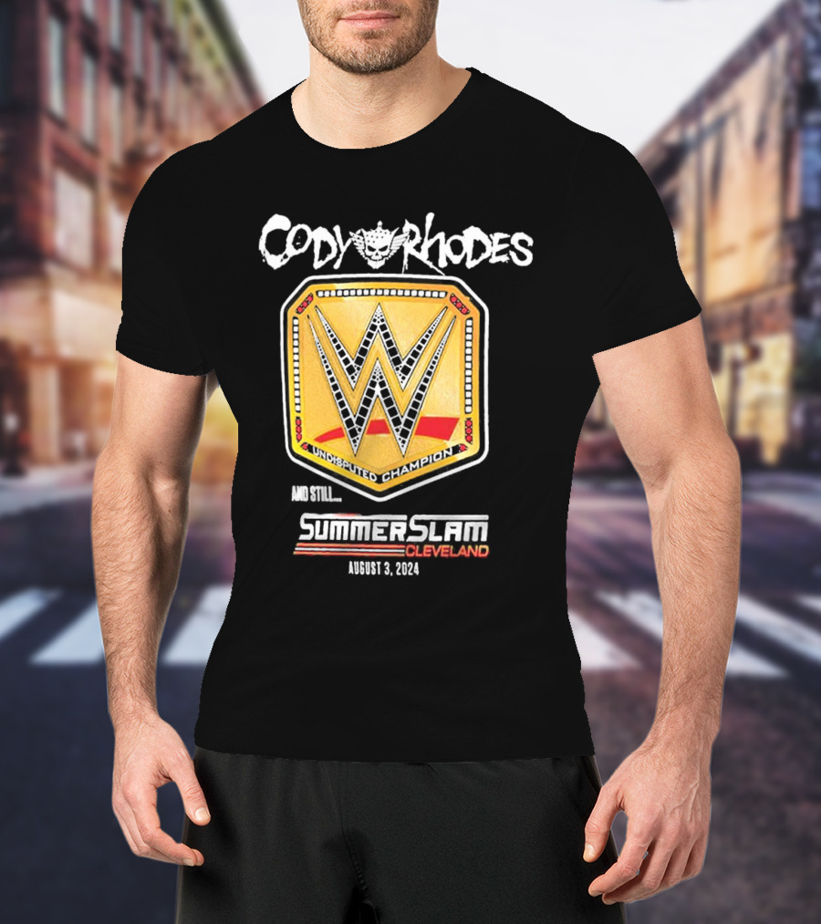 Cody Rhodes Undisputed Champion SummerSlam Cleveland August 3 T-Shirt