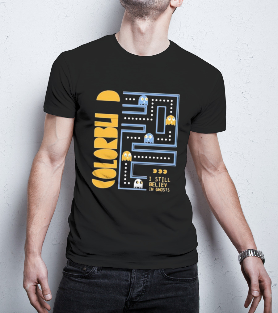 Colorblind I Still Believe In Ghosts Pac-Man Ghosts Maze T-Shirt