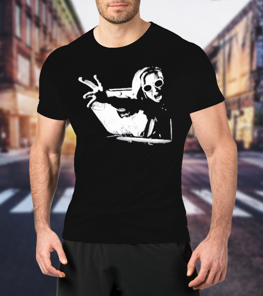 Cuckoo The Hooded Woman Reaching In Sunglasses T-Shirt