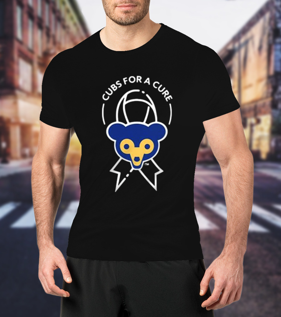 Cubs For A Cure Blue Bear T-Shirt