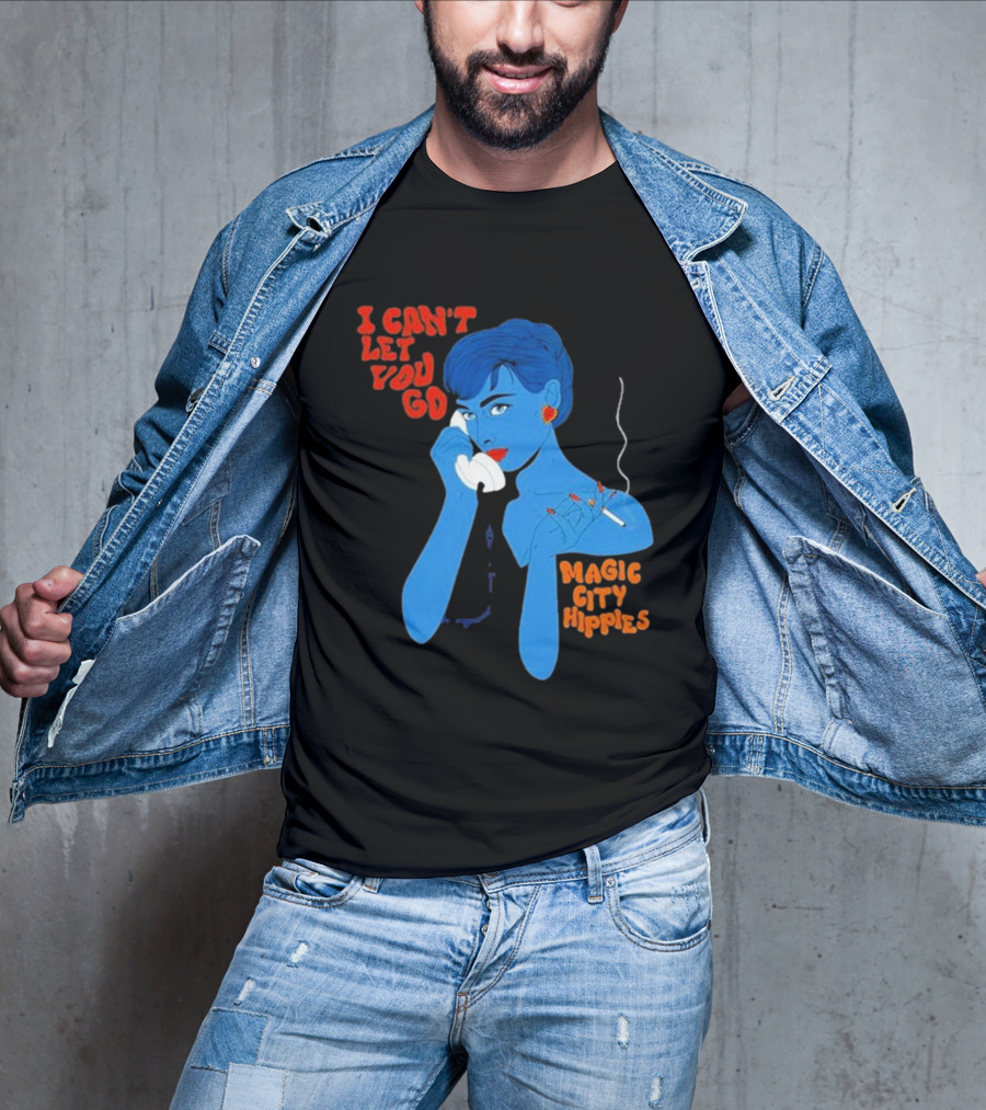 Magic City Hippies I Can’t Let You Go Blue Woman Smoking Retro T-Shirt