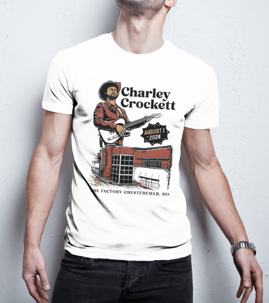 Charley Crockett Live At The Factory Chesterfield MO August 1 T-Shirt