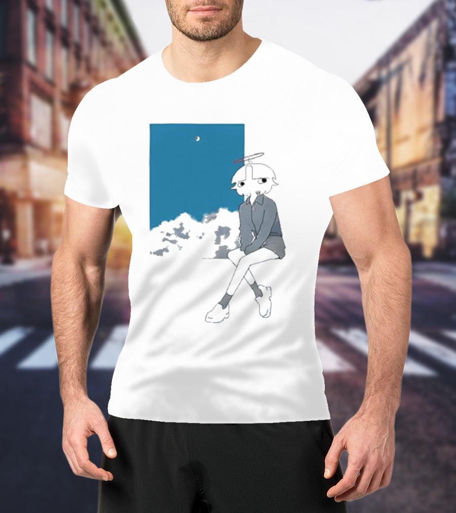 Chew Chew Store Shining Sitting By The Blue Window T-Shirt