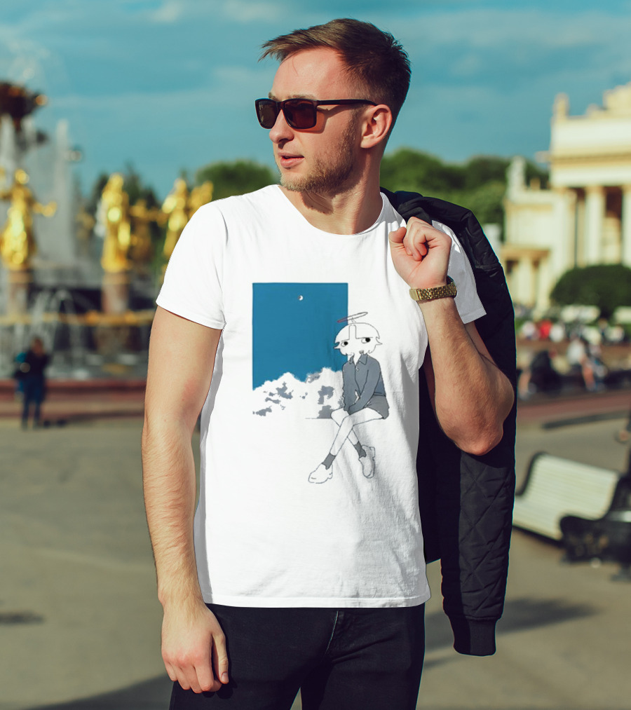 Chew Chew Store Shining Sitting By The Blue Window T-Shirt