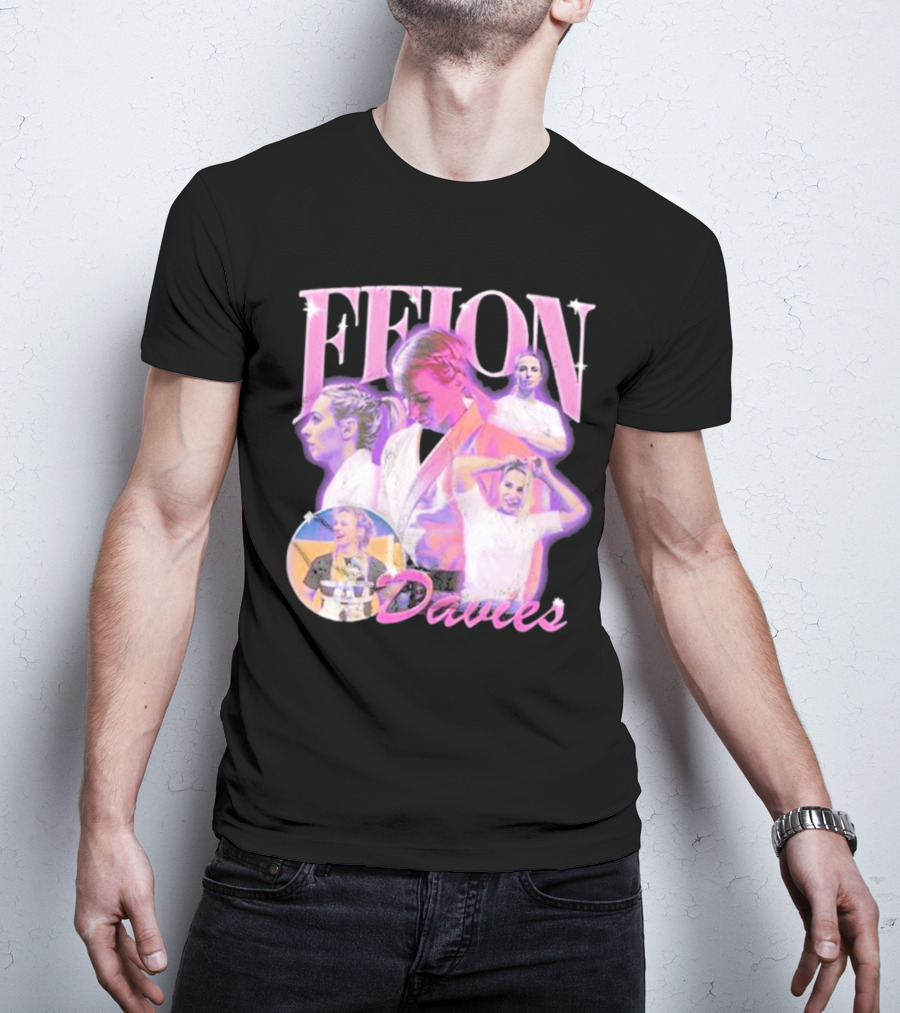 Ffion Davies Vintage Bootleg Pastel Collage T-Shirt