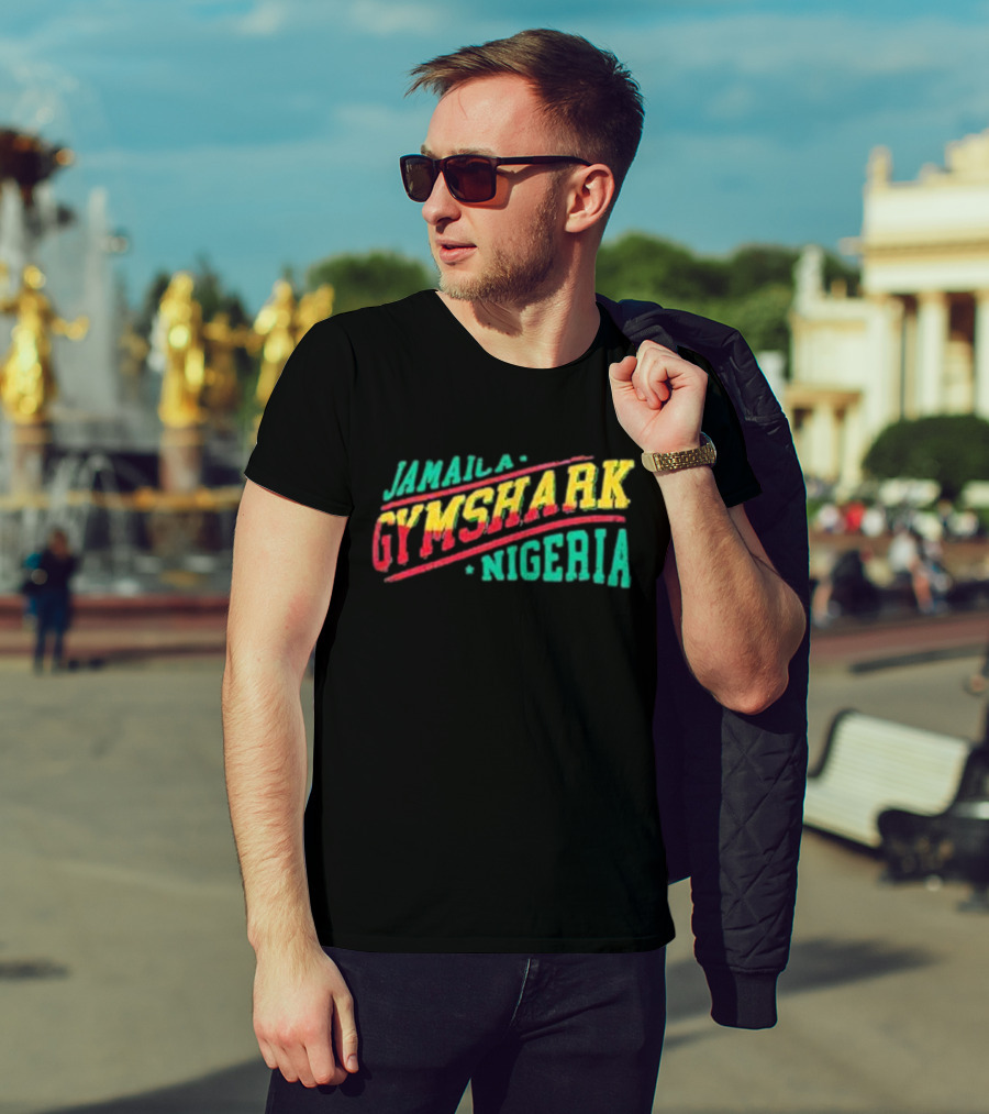 Jamaica Gymshark Nigeria Vintage Text T-Shirt