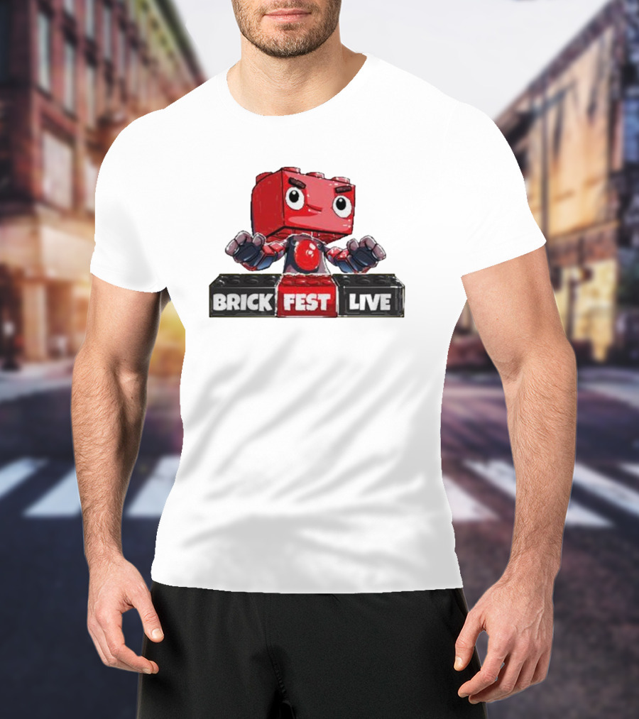 LEGO Brick Fest Live Animated Character Block T-Shirt