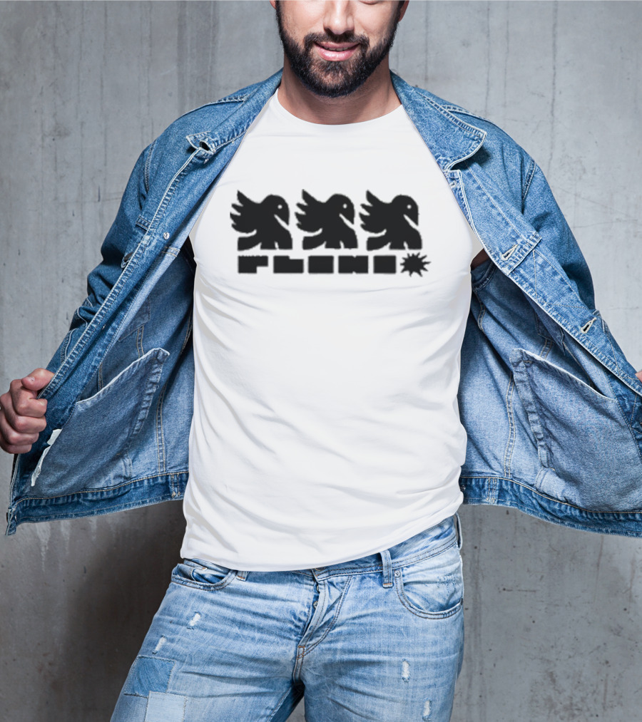 Plini Three Dancing Birds Silhouette With Starburst T-Shirt