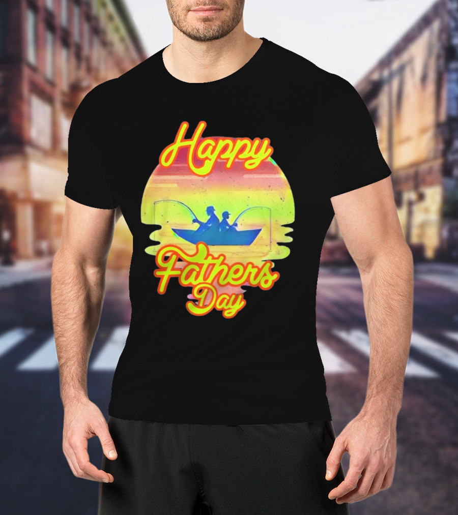 Happy Fathers Day Fishing T-Shirt