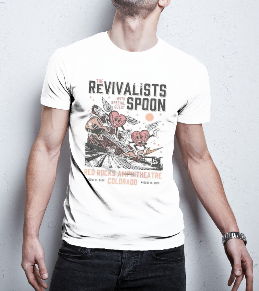 The Revivalists With Spoon Special Guest Red Rocks Amphitheatre August 14 15 T-Shirt