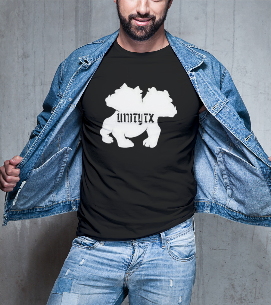 Unitytx Bulldog Silhouette Twins T-Shirt