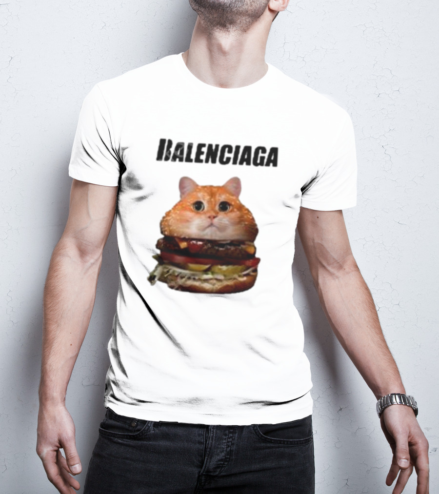 Balenciaga Burger Cat Hot T-Shirt