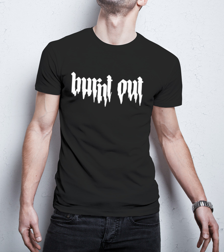 Burnt Out Gothic Blackletter T-Shirt