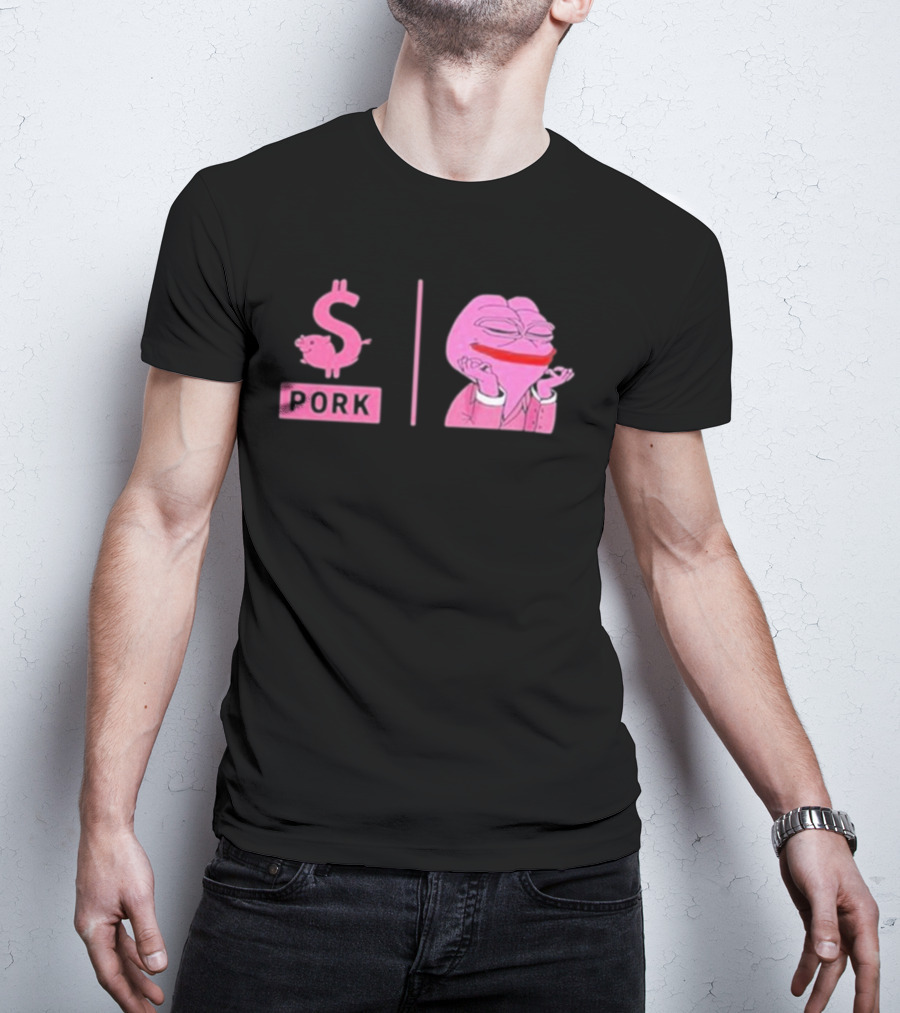 Pork $pork Pepe Meme Pink Frog T-Shirt