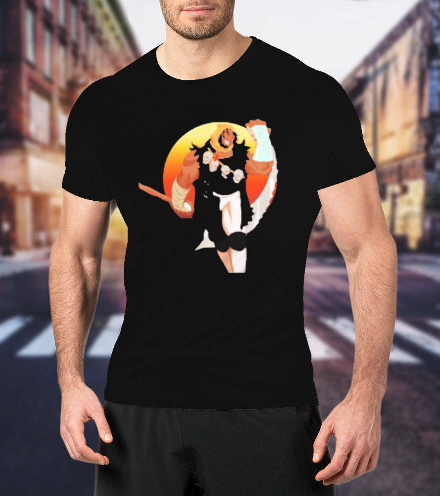 CALIFORNIA NIGHTMARE ISSUE #3 Fierce Warrior With Skulls And Sunset Background T-Shirt
