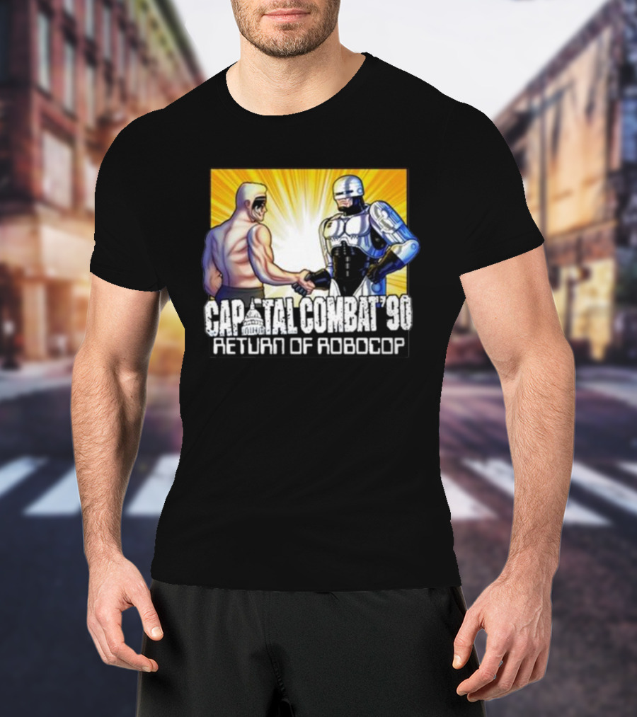Capital Combat '90 Return Of Robocop Wrestling Encounter T-Shirt