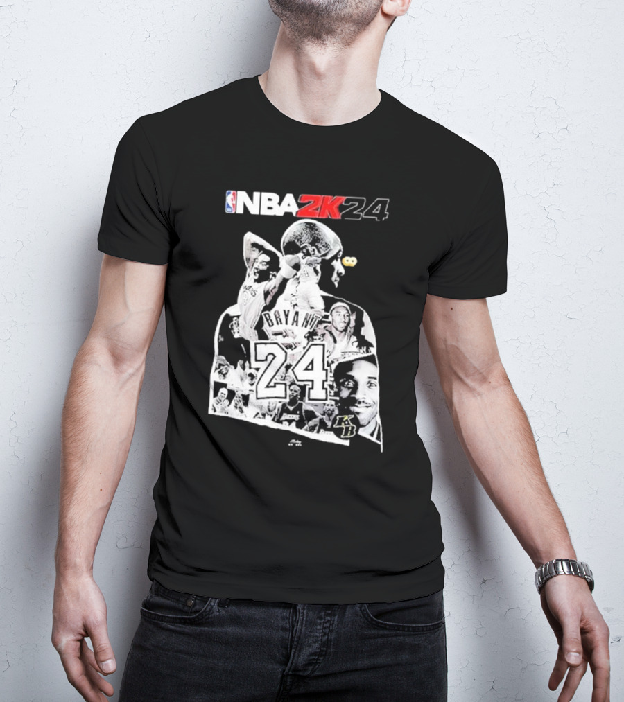 NBA 2K24 Mamba Day Kobe Bryant 24 08 24 Two Sides T-Shirt