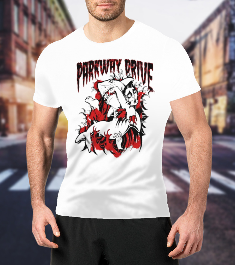 Parkway Drive Blood In The Water Shark Attack T-Shirt