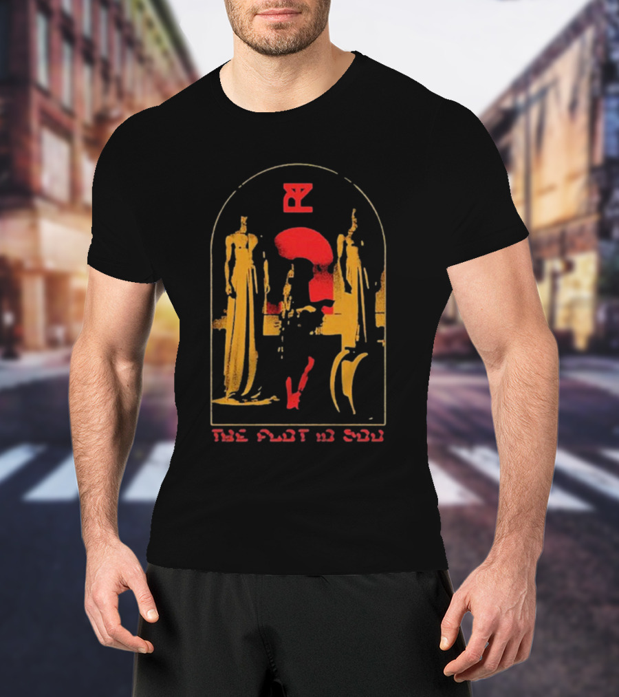 The Plot In You TPIY Long Red Question Mark Roman Statue Arch T-Shirt