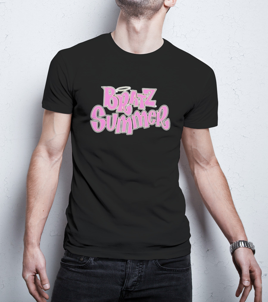 Bratz Summer Pink Graffiti Style With Angel Halo T-Shirt