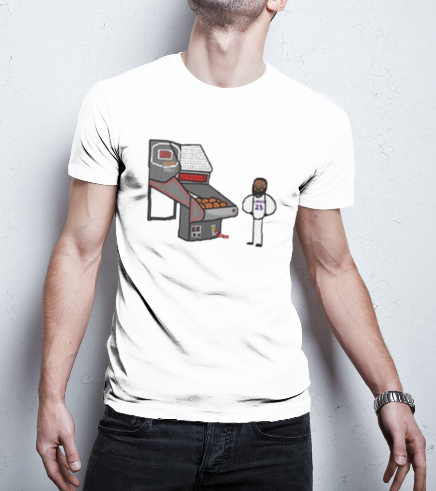 Bron 40k NBA Basketball Shooting Machine 23 T-Shirt