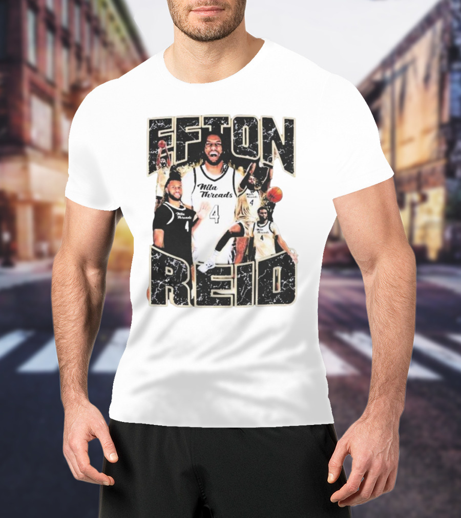 Efton Reid Nila Threads Basketball Player 4 T-Shirt