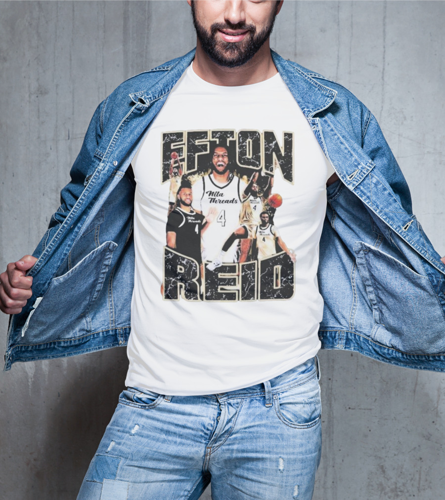 Efton Reid Nila Threads Basketball Player 4 T-Shirt
