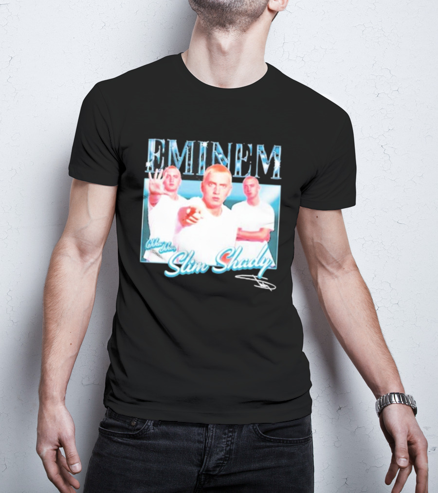 Eminem Eminem Chka Chka Slim Shady Trio Image T-Shirt